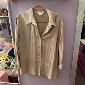 VINTAGE Van Heusen Lightweight Blazer, Tan, Size L
